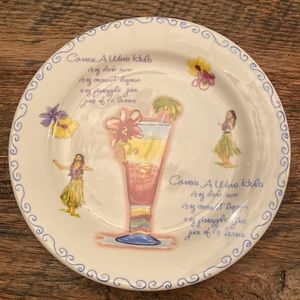 Tropical Drinks Salad Plate